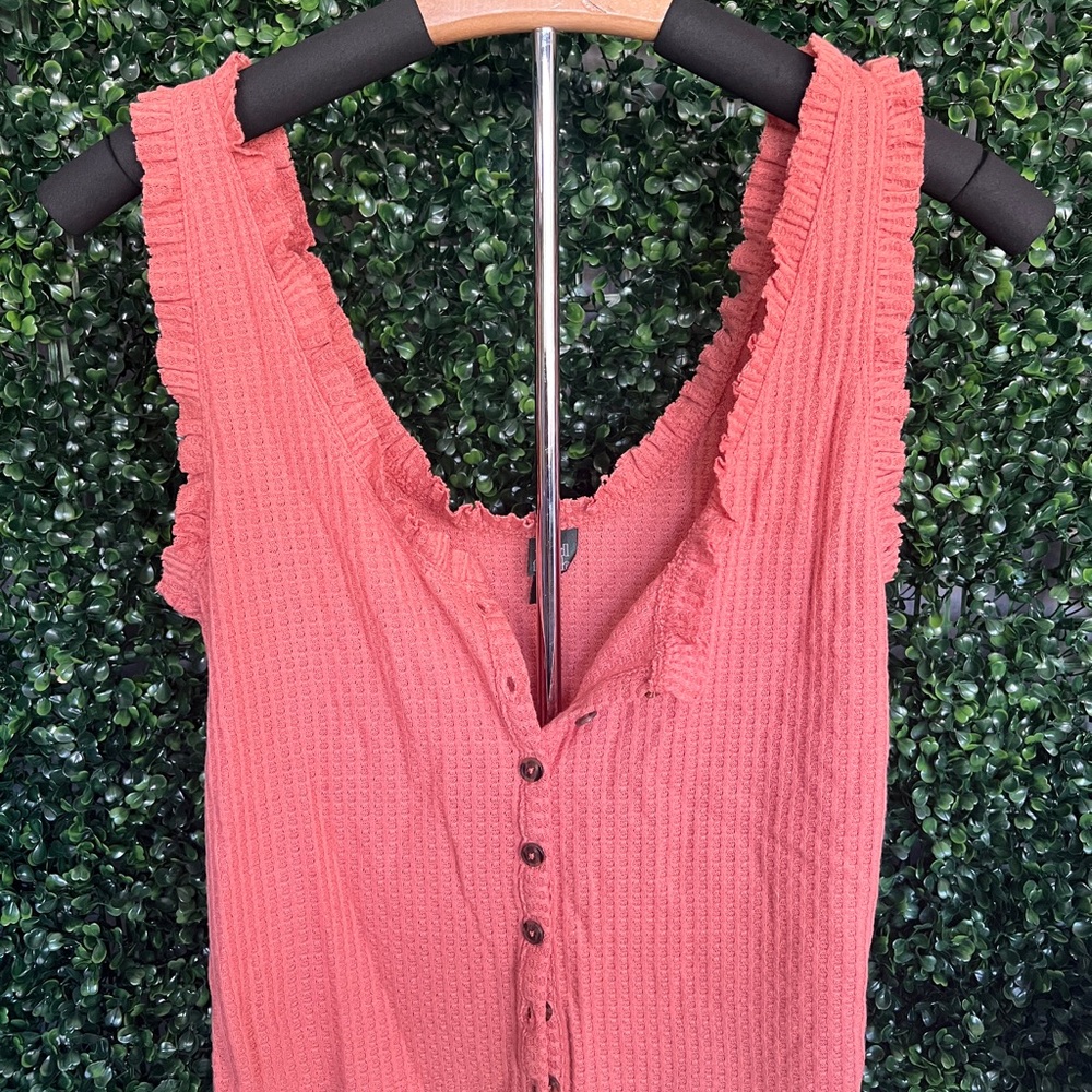 Women's Coral Sleeveless Top